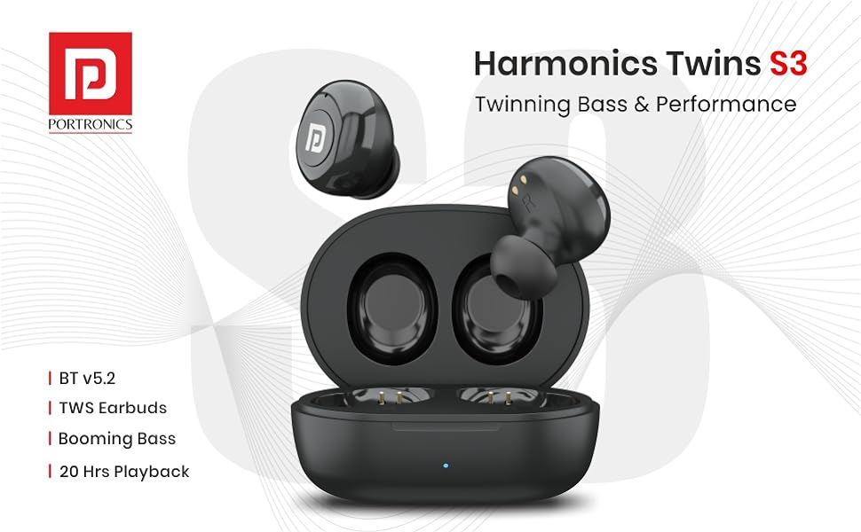 Portronics Harmonics Twins S3: Your Ultimate Smart TWS Bluetooth Earbuds