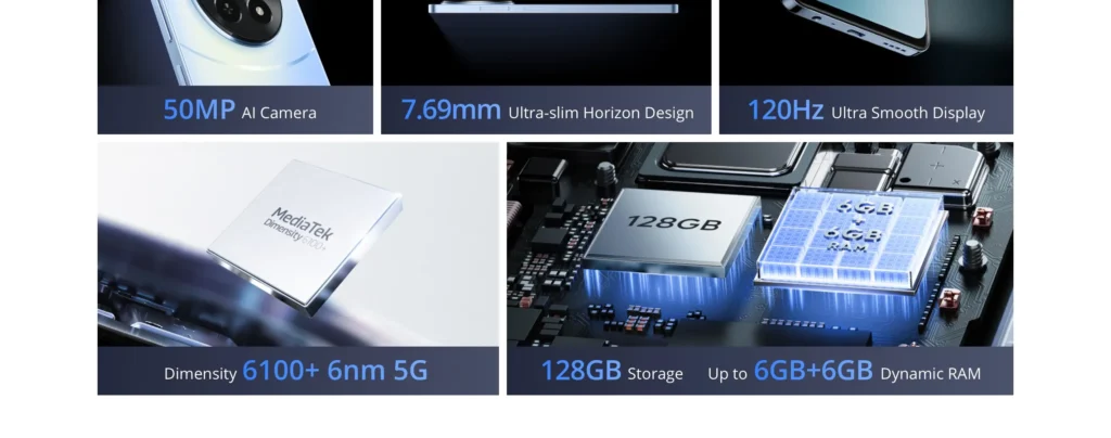 Unleashing the Power: Realme NARZO 70x 5G 8GB RAM 128GB ROM Review - 120Hz Display, 50MP Camera, 45W Charger, and More