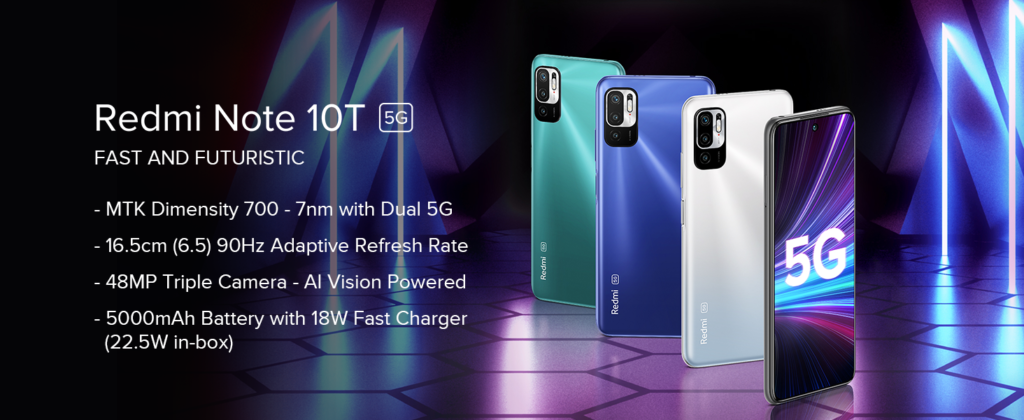 Experience Speed and Style: The Redmi Note 10T 5G 4GB RAM 64GB ROM Review - Unleashing the Power of Dual 5G