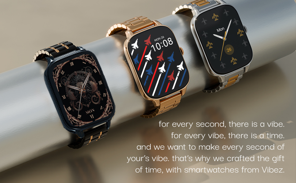 Experience Elegance and Functionality with the Vibez Majestic Luxury Smartwatch