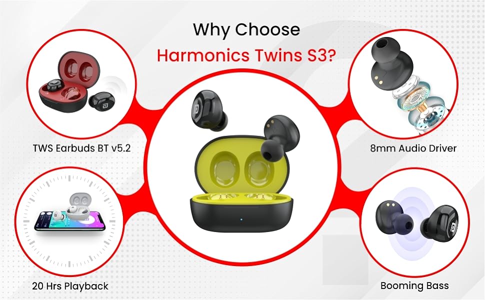 Portronics Harmonics Twins S3: Your Ultimate Smart TWS Bluetooth Earbuds