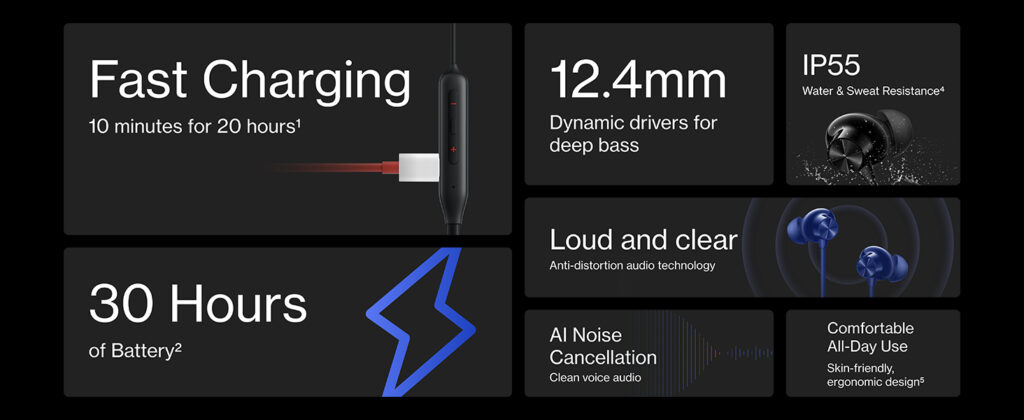 Experience Ultimate Sound with OnePlus Bullets Z2: Unmatched Bass, Quick Charge, and All-Day Battery Life